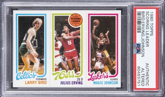 1980-81 Topps Larry Bird/Magic Johnson Rookie Card - PSA AUTHENTIC 